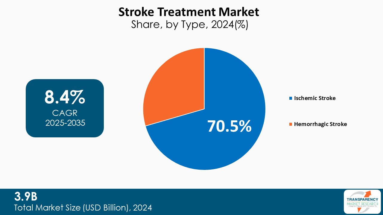 Stroke Treatment Market Share, By Type